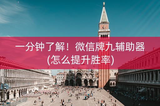 一分钟了解！微信牌九辅助器(怎么提升胜率)
