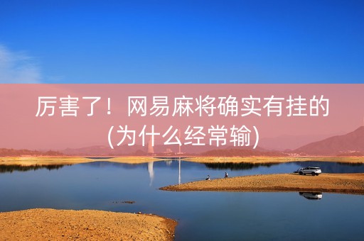 厉害了！网易麻将确实有挂的(为什么经常输)
