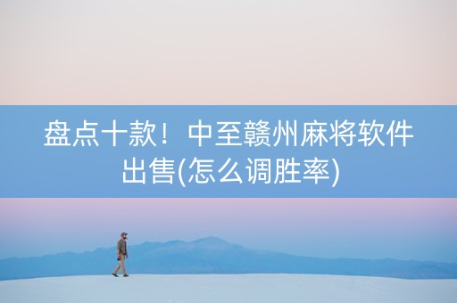 盘点十款！中至赣州麻将软件出售(怎么调胜率)