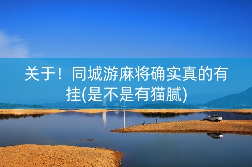 关于！同城游麻将确实真的有挂(是不是有猫腻)