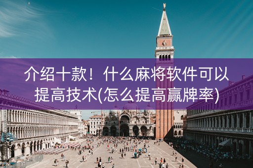 介绍十款！什么麻将软件可以提高技术(怎么提高赢牌率)
