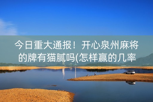 今日重大通报！开心泉州麻将的牌有猫腻吗(怎样赢的几率大)