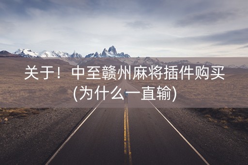 关于！中至赣州麻将插件购买(为什么一直输)