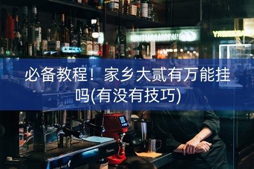 必备教程！家乡大贰有万能挂吗(有没有技巧)