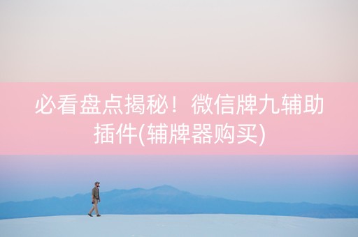 必看盘点揭秘！微信牌九辅助插件(辅牌器购买)