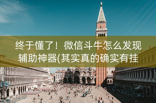 终于懂了！微信斗牛怎么发现辅助神器(其实真的确实有挂)