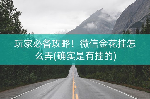 玩家必备攻略！微信金花挂怎么弄(确实是有挂的)