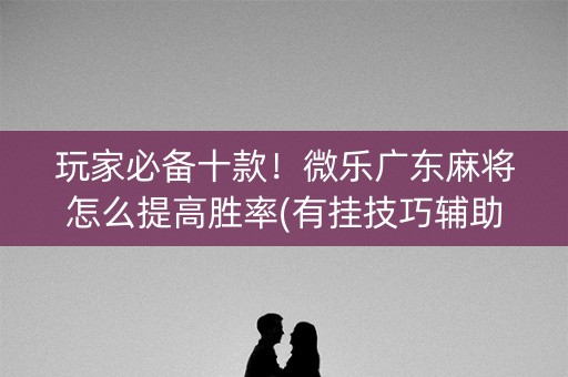 玩家必备十款！微乐广东麻将怎么提高胜率(有挂技巧辅助器)