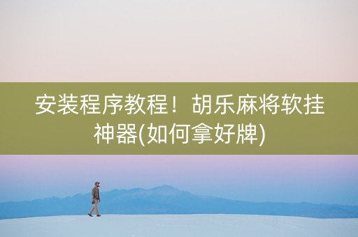 安装程序教程！胡乐麻将软挂神器(如何拿好牌)