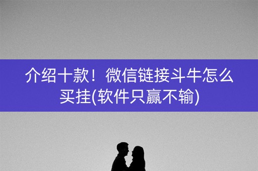 介绍十款！微信链接斗牛怎么买挂(软件只赢不输)