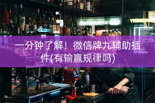 一分钟了解！微信牌九辅助插件(有输赢规律吗)