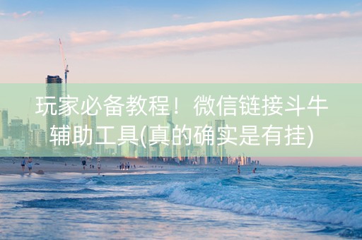 玩家必备教程！微信链接斗牛辅助工具(真的确实是有挂)