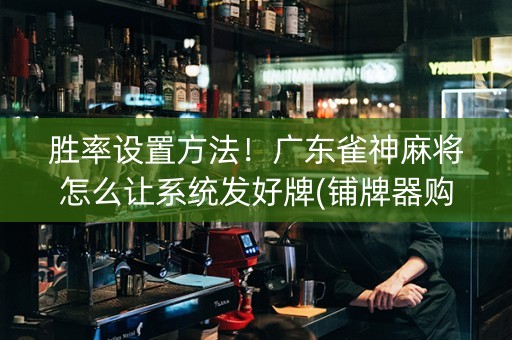 胜率设置方法！广东雀神麻将怎么让系统发好牌(铺牌器购买)