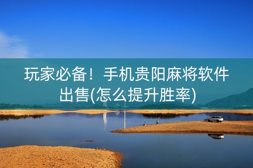 玩家必备！手机贵阳麻将软件出售(怎么提升胜率)