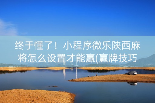 终于懂了！小程序微乐陕西麻将怎么设置才能赢(赢牌技巧插件安装)