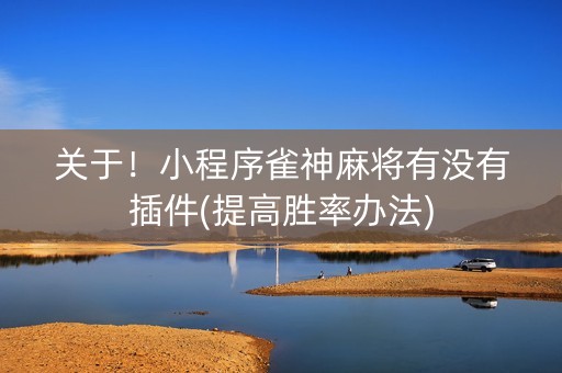 关于！小程序雀神麻将有没有插件(提高胜率办法)