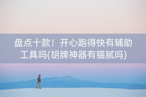 盘点十款！开心跑得快有辅助工具吗(胡牌神器有猫腻吗)
