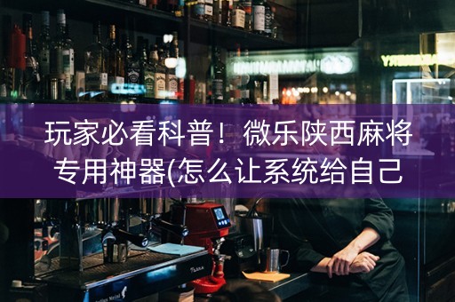 玩家必看科普！微乐陕西麻将专用神器(怎么让系统给自己好牌)