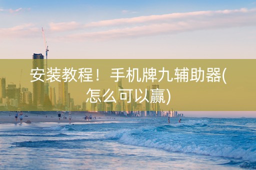 安装教程！手机牌九辅助器(怎么可以赢)