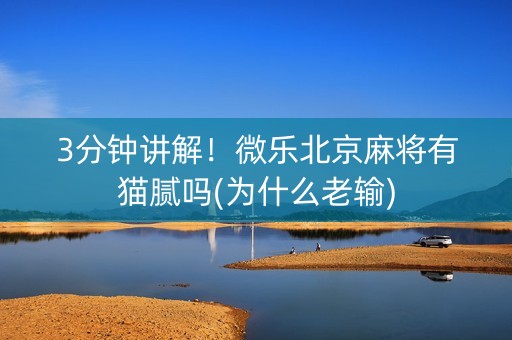 3分钟讲解！微乐北京麻将有猫腻吗(为什么老输)