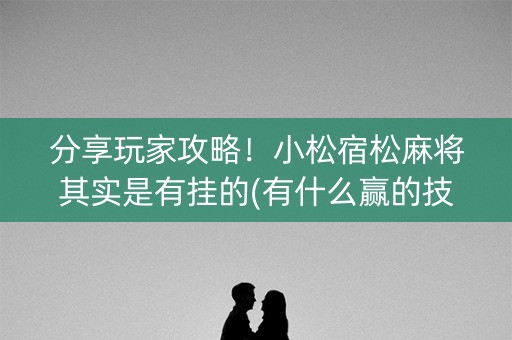 分享玩家攻略！小松宿松麻将其实是有挂的(有什么赢的技巧)