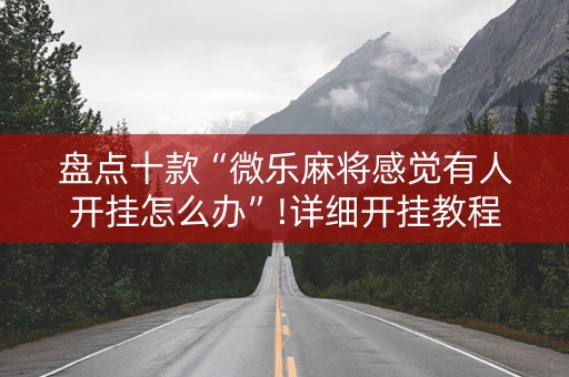盘点十款“微乐麻将感觉有人开挂怎么办”!详细开挂教程-知乎