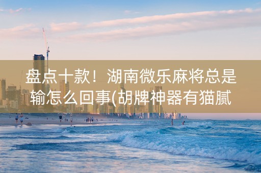 盘点十款！湖南微乐麻将总是输怎么回事(胡牌神器有猫腻吗)