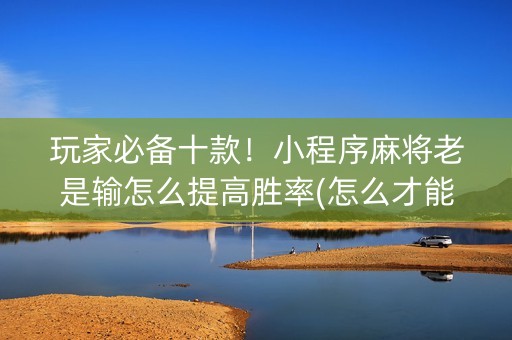 玩家必备十款！小程序麻将老是输怎么提高胜率(怎么才能赢)