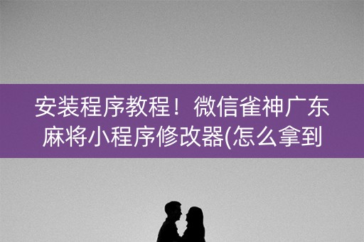 安装程序教程！微信雀神广东麻将小程序修改器(怎么拿到好牌)