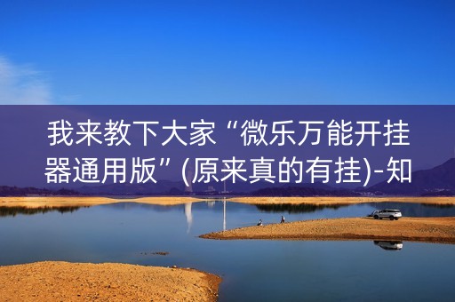 我来教下大家“微乐万能开挂器通用版”(原来真的有挂)-知乎