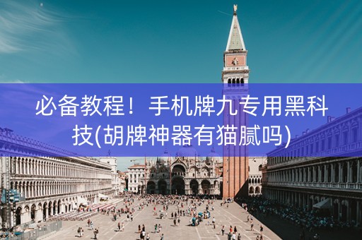 必备教程！手机牌九专用黑科技(胡牌神器有猫腻吗)
