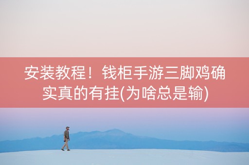 安装教程！钱柜手游三脚鸡确实真的有挂(为啥总是输)