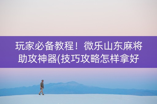 玩家必备教程！微乐山东麻将助攻神器(技巧攻略怎样拿好牌)