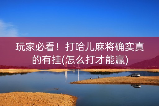 玩家必看！打哈儿麻将确实真的有挂(怎么打才能赢)