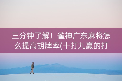 三分钟了解！雀神广东麻将怎么提高胡牌率(十打九赢的打法)
