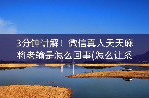 3分钟讲解！微信真人天天麻将老输是怎么回事(怎么让系统发好牌)