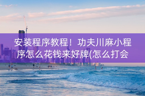 安装程序教程！功夫川麻小程序怎么花钱来好牌(怎么打会赢)