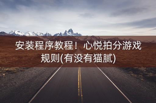 安装程序教程！心悦拍分游戏规则(有没有猫腻)