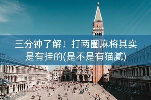 三分钟了解！打两圈麻将其实是有挂的(是不是有猫腻)