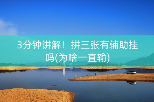 3分钟讲解！拼三张有辅助挂吗(为啥一直输)