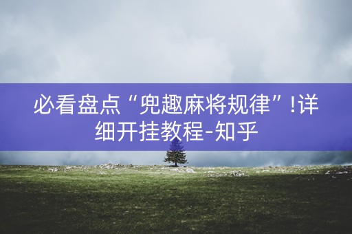 必看盘点“兜趣麻将规律”!详细开挂教程-知乎
