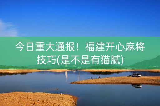 今日重大通报！福建开心麻将技巧(是不是有猫腻)