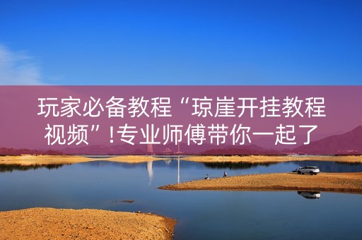 玩家必备教程“琼崖开挂教程视频”!专业师傅带你一起了解（详细教程）-知乎