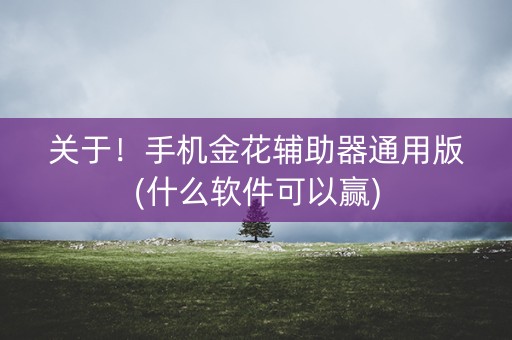 关于！手机金花辅助器通用版(什么软件可以赢)