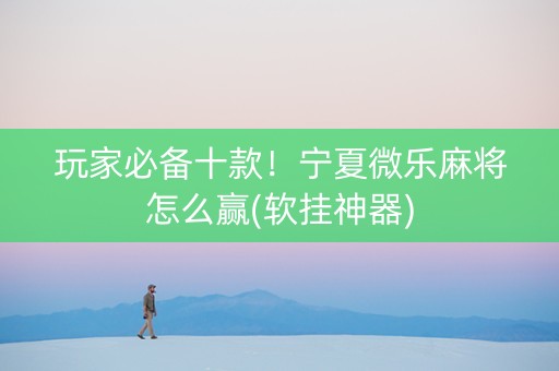 玩家必备十款！宁夏微乐麻将怎么赢(软挂神器)