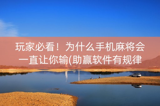 玩家必看！为什么手机麻将会一直让你输(助赢软件有规律吗)