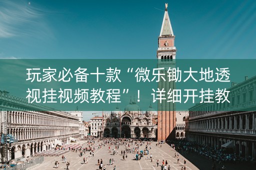 玩家必备十款“微乐锄大地透视挂视频教程”！详细开挂教程（确实真的有挂)-知乎