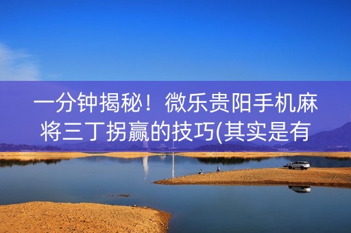 一分钟揭秘！微乐贵阳手机麻将三丁拐赢的技巧(其实是有挂确实有挂)