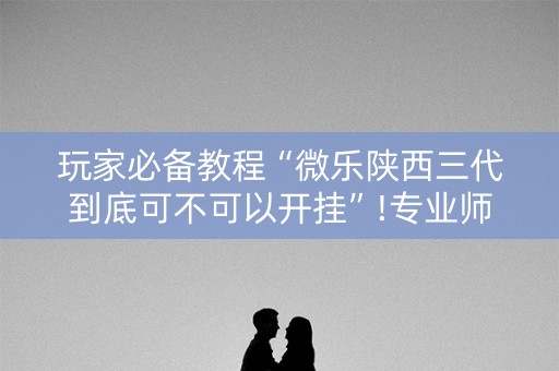 玩家必备教程“微乐陕西三代到底可不可以开挂”!专业师傅带你一起了解（详细教程）-知乎