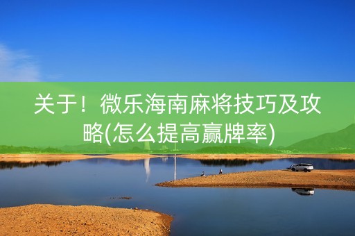 关于！微乐海南麻将技巧及攻略(怎么提高赢牌率)